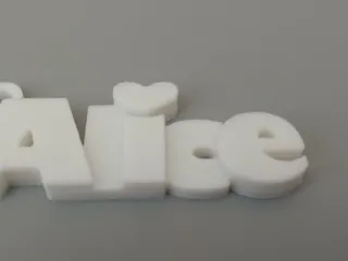 Alice name keychain