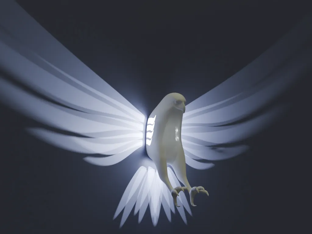 Beautiful Hawk with Light Wings