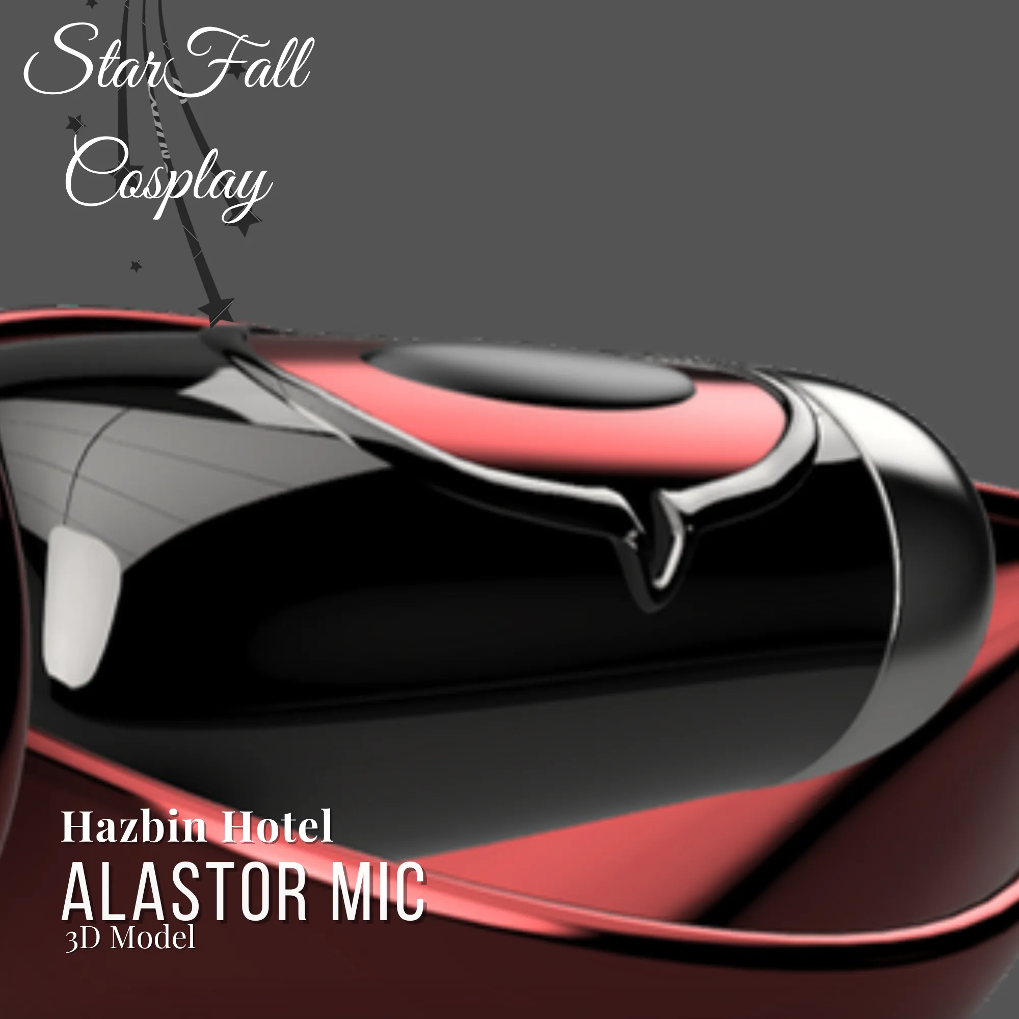 Alastor Mic Staff Hazbin Hotel