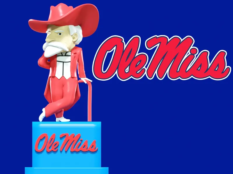 NCAA - Colonel Reb mascot - Ole Miss Rebels 1 - 3d print