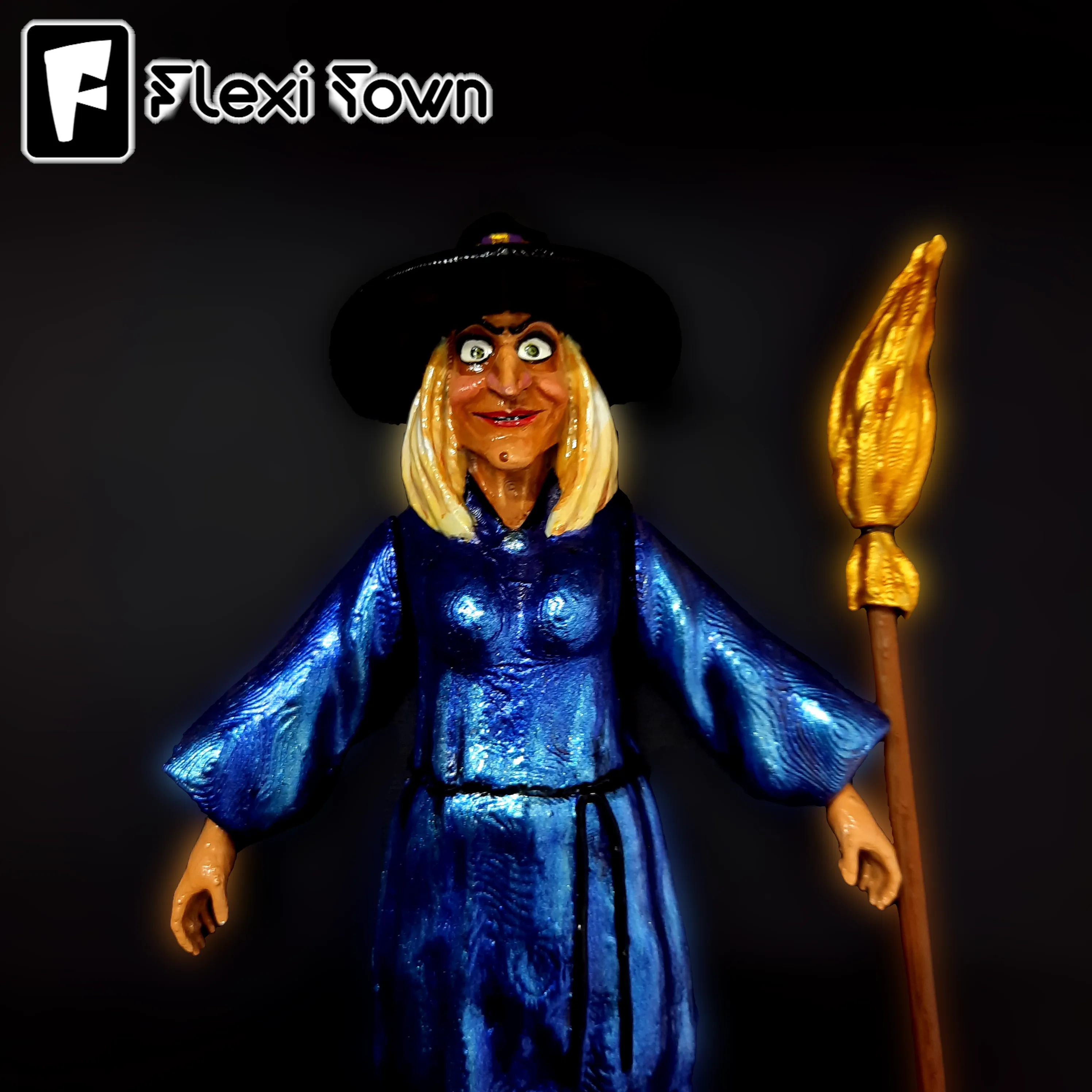 Flexi Print-in-Place Witch | 3D models download | Creality Cloud