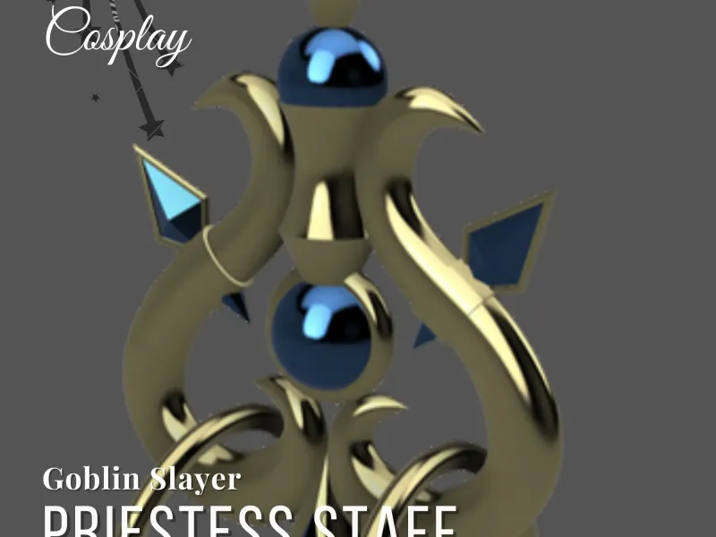 Priestess Staff 3D Model Goblin Slayer