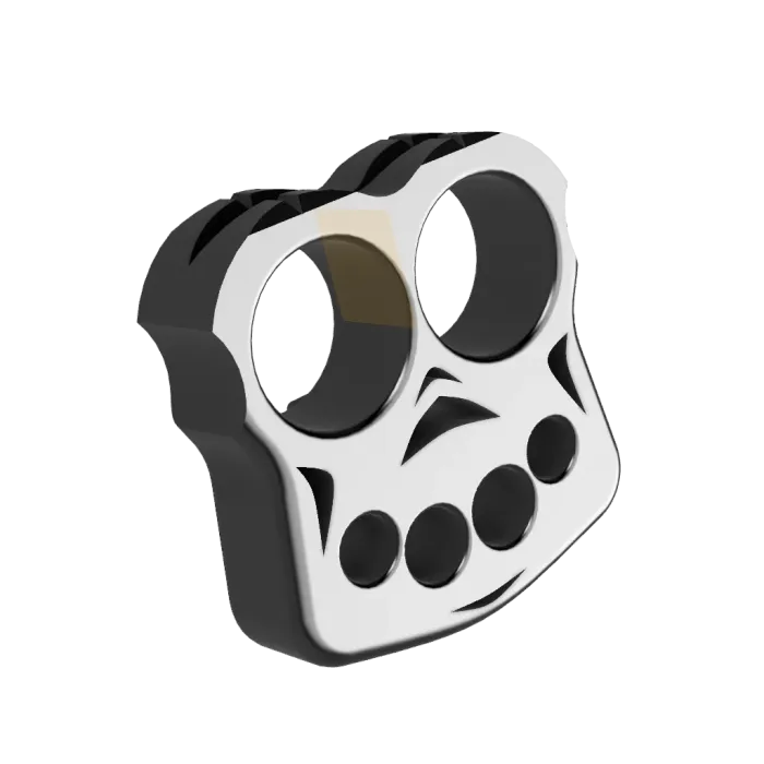 2 Finger Knuckle Duster Brass Knuckles with belt attachment | 3D models ...