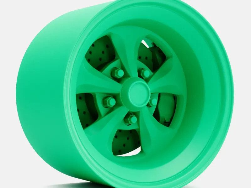 1/24 Scale, 15x10 Keystone Klassic Wheel and Brake