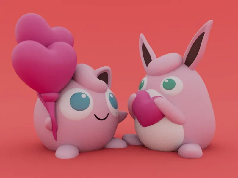 Valentine's Special - Jigglypuff & Wigglytuff