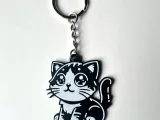 Cute cat keychain-3