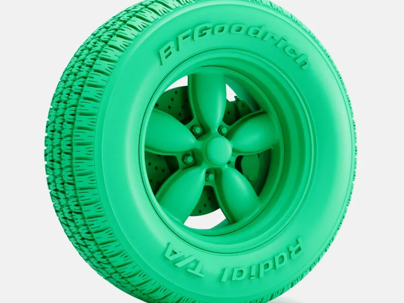 1/24 Scale, 15x8 Daisy Wheel, BFGoodrich Radial T/A Tire
