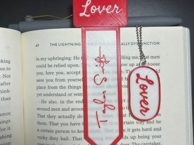Taylor Swift - Lover Bookmark & Keychain