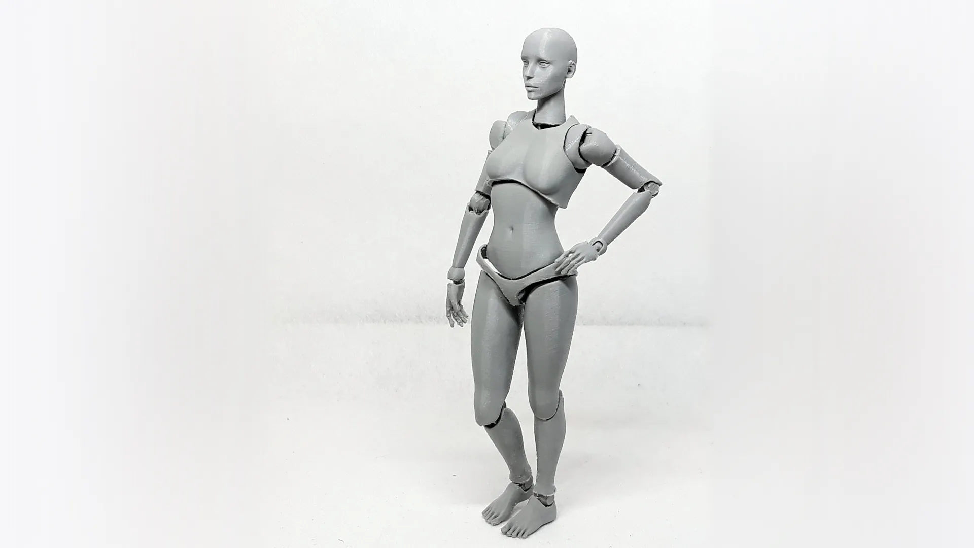 Lady Figure the 3D printed female action figure