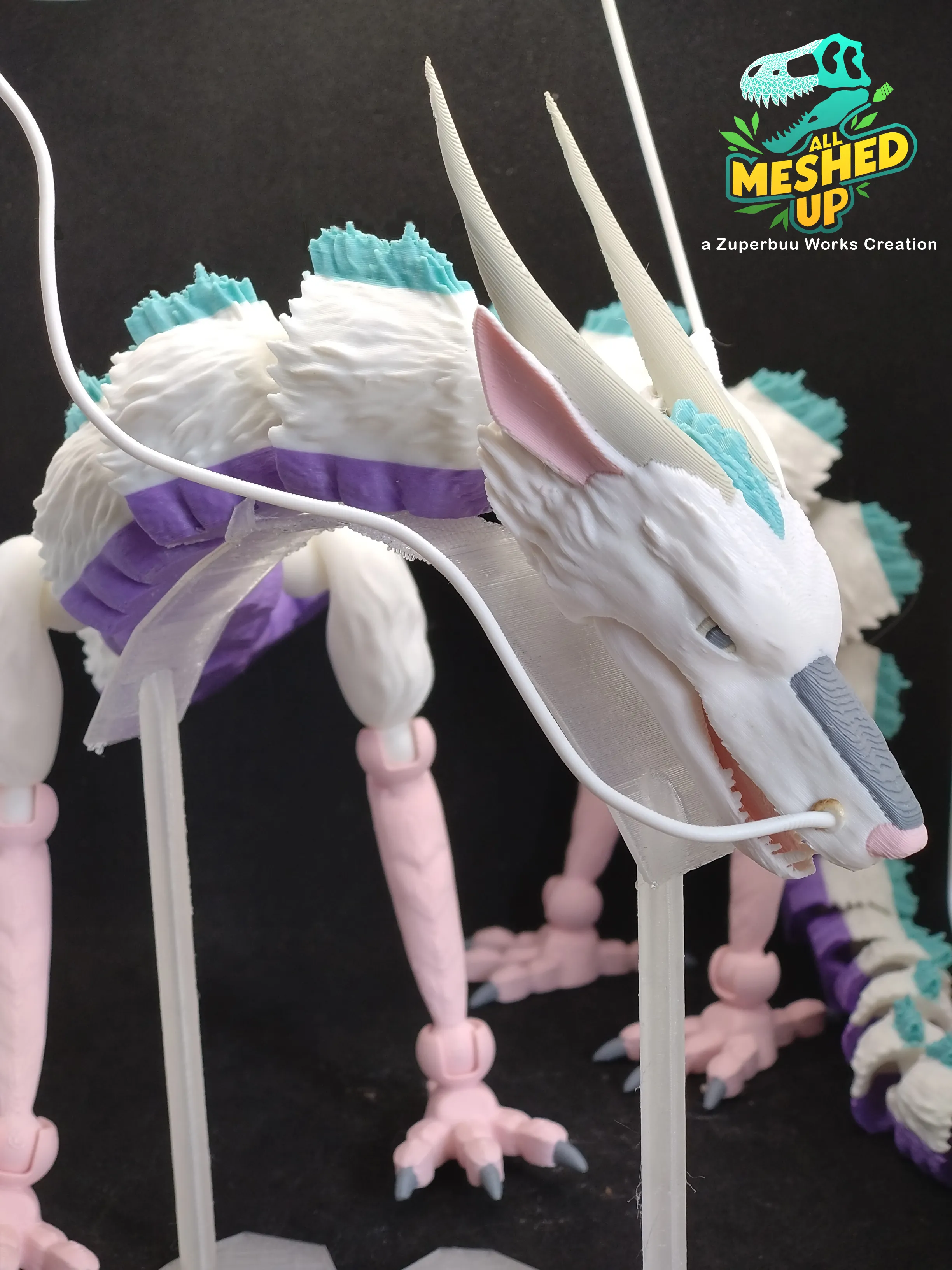 Articulated Kohaku River Spirit Dragon Toy v2