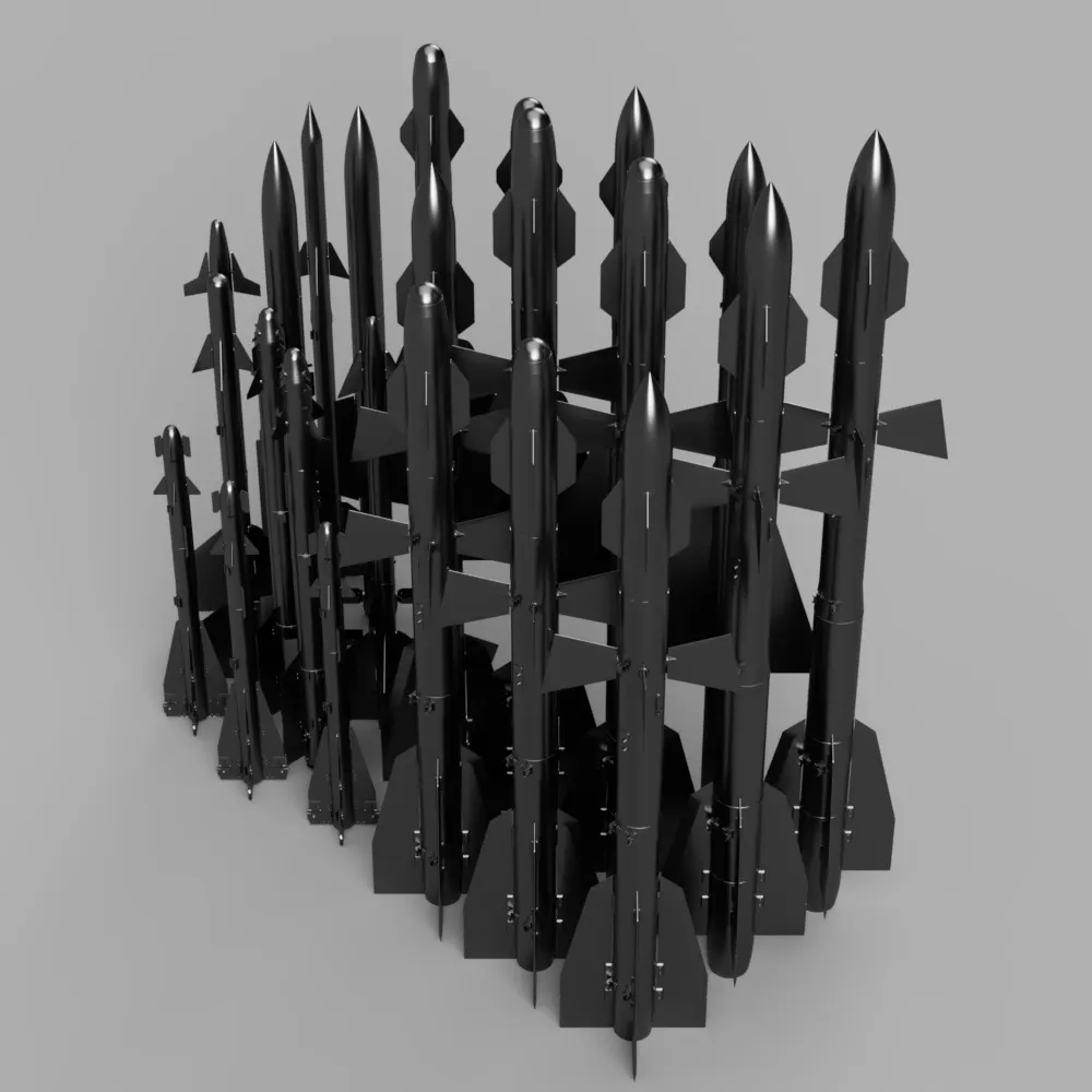 RUSSIAN AIR TO AIR MISSILES [23 pack] | MODELING PROP