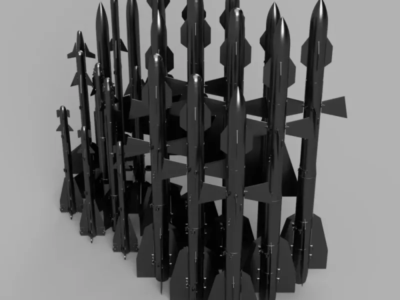 RUSSIAN AIR TO AIR MISSILES [23 pack] | MODELING PROP
