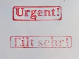 Urgent stamp / Eilt sehr stempel / 急件辦公章 /特急辦公章-3