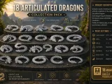 Articulated Dragons Collection Pack - 18 Models-1
