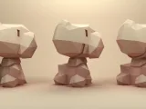 Snoopy low poly-5