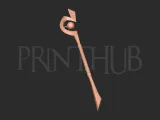 Megumin staff 3D print model-3