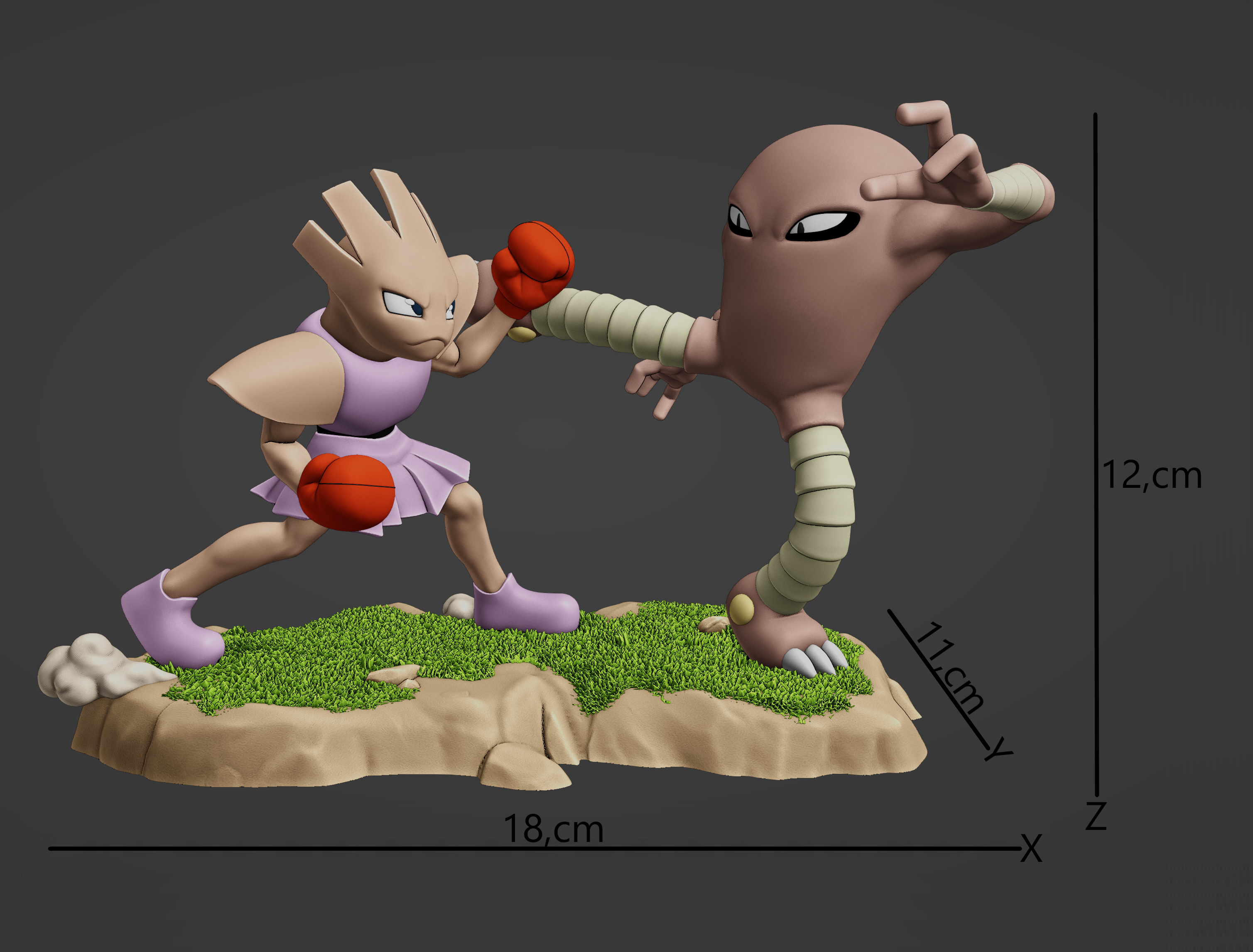 Sculpted Hitmonchan vs Hitmonlee for #Sculptober2020. : r/pokemon