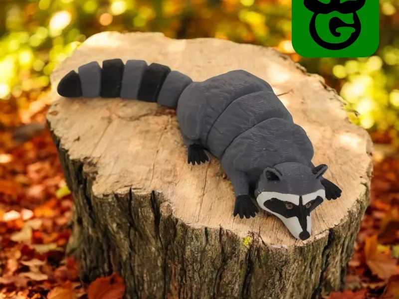 Lazy Raccoon Flexi (Multicolor 3mf included)
