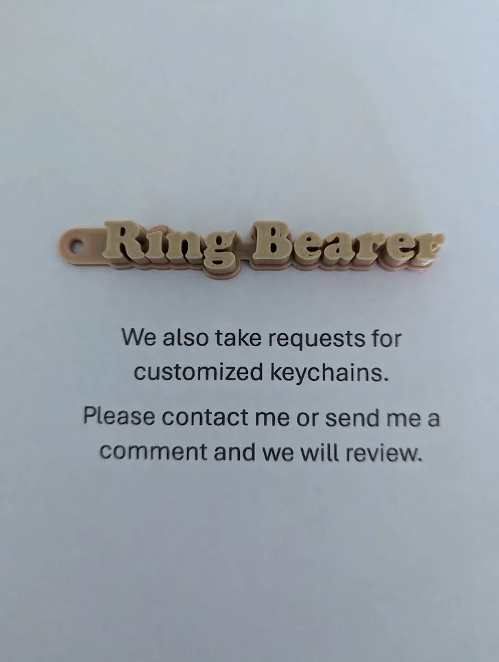 Ring Bearer Keychain