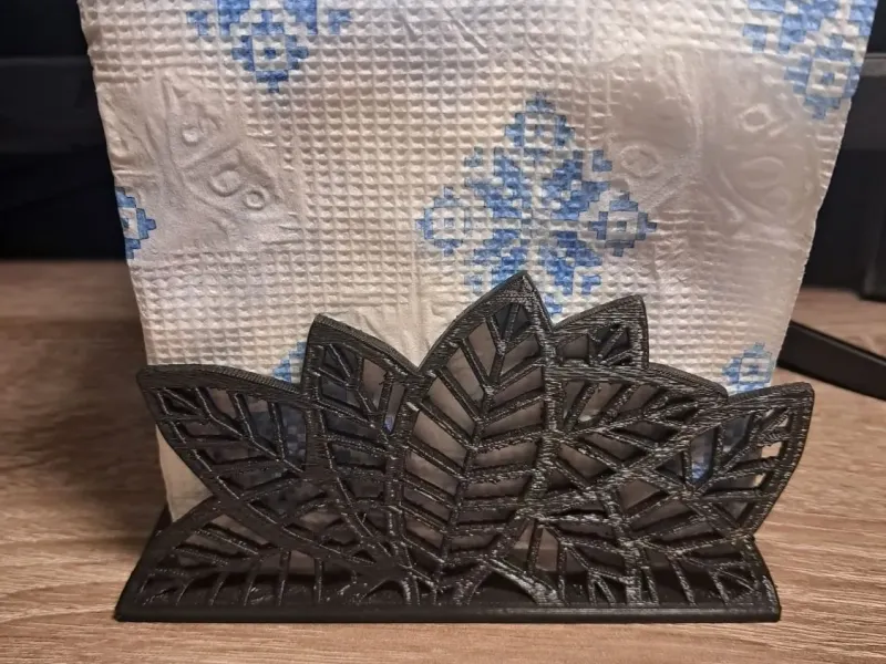 Leaf-Themed Napkin Holder