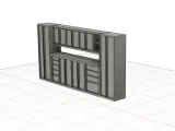 1/24 Cabinet de garage D / Garage workbench D-6