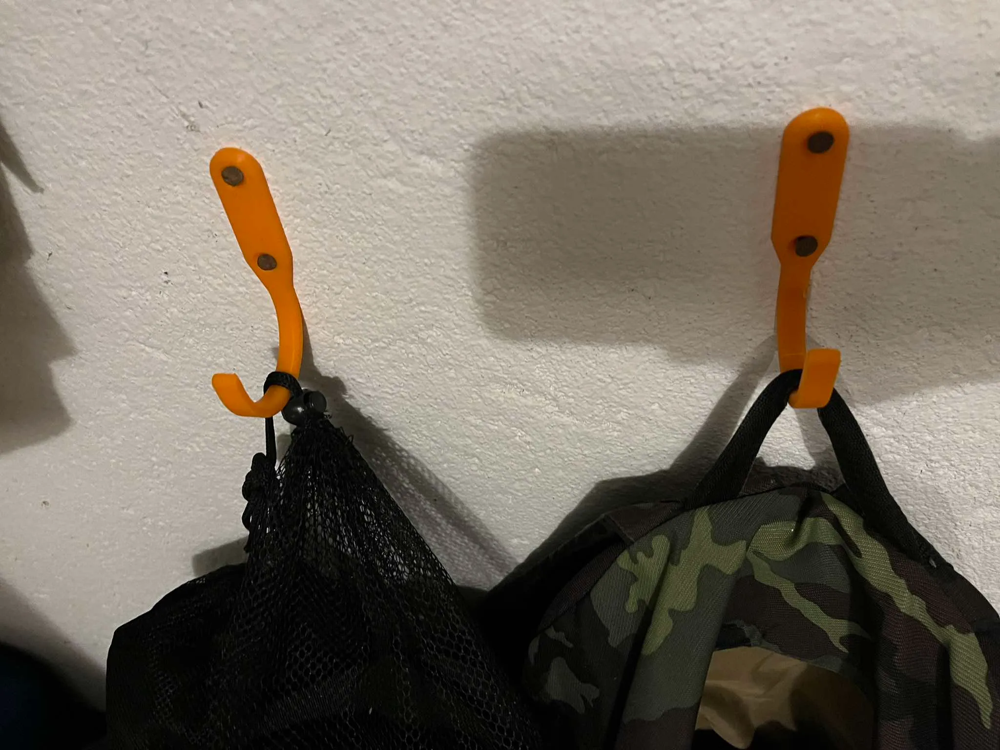 Airsoft gun mounts on the wall