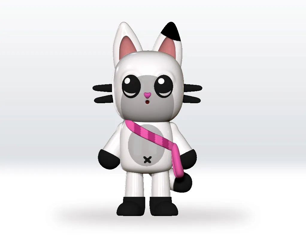 Pandy Paws Gabbys Dollhouse STL 3D Model Fanart Character