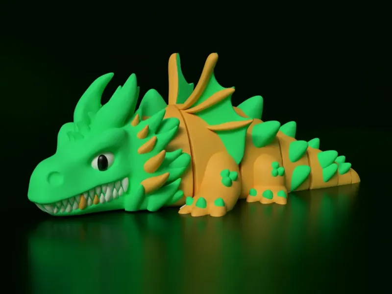 Dragon Articulé Earththorn Mignon Flexi