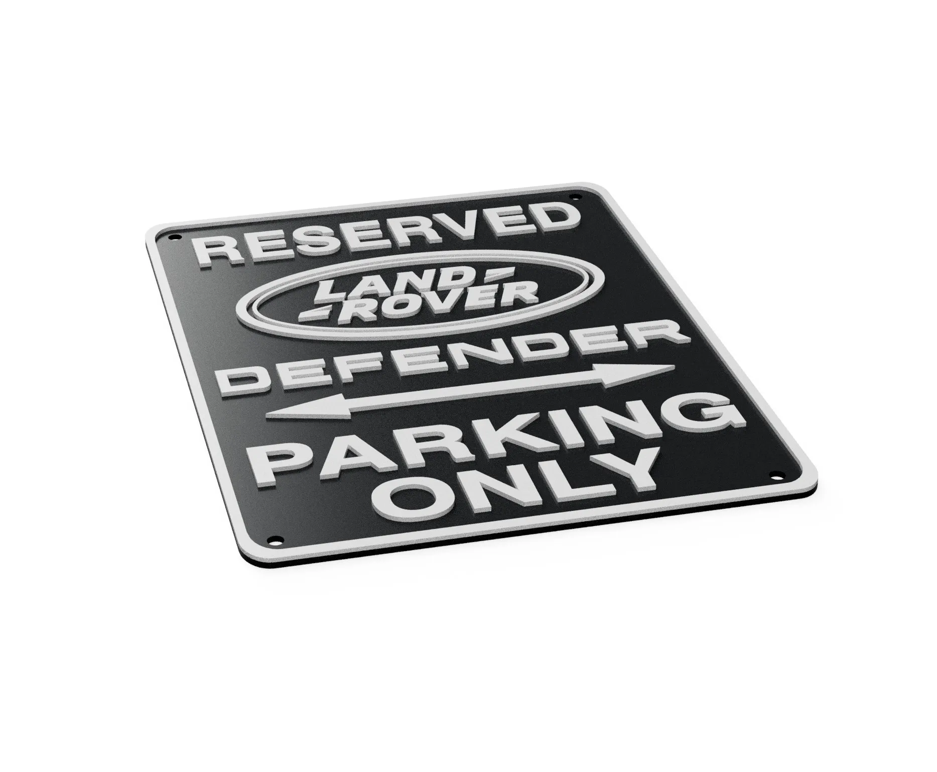 Easy Print Land Rover Defender Parking Workshop Garage Sign