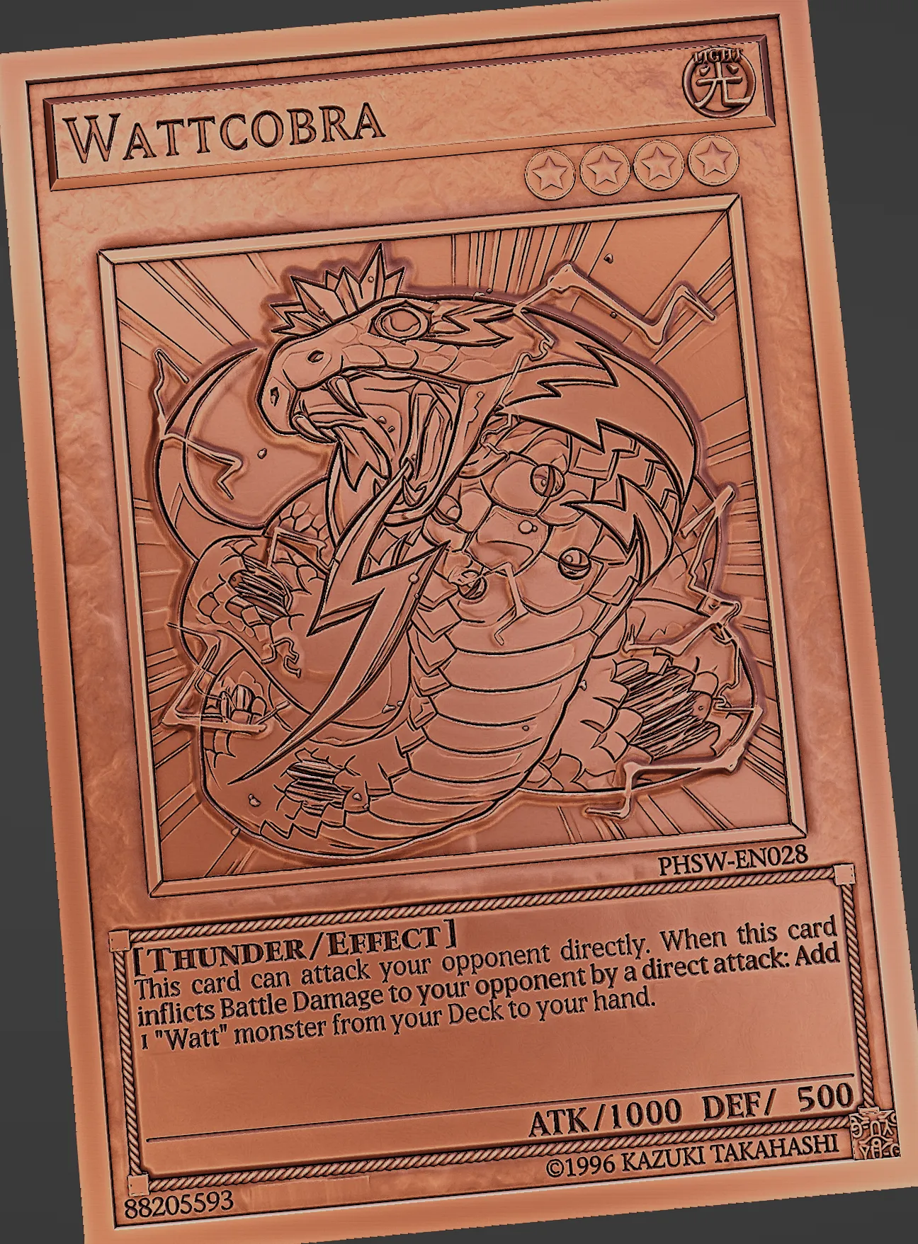 wattcobra - yu-gi-oh! | 3D models download | Creality Cloud