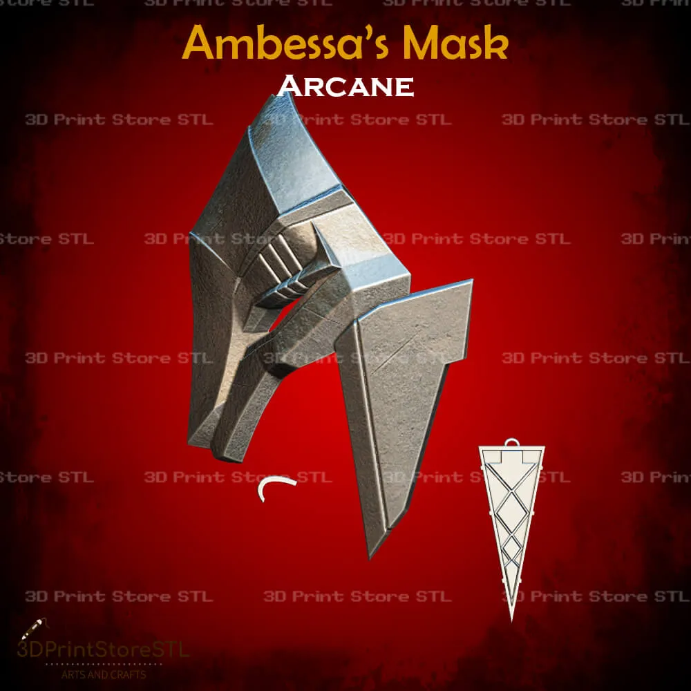 Ambessa Mask Cosplay Arcane - STL File