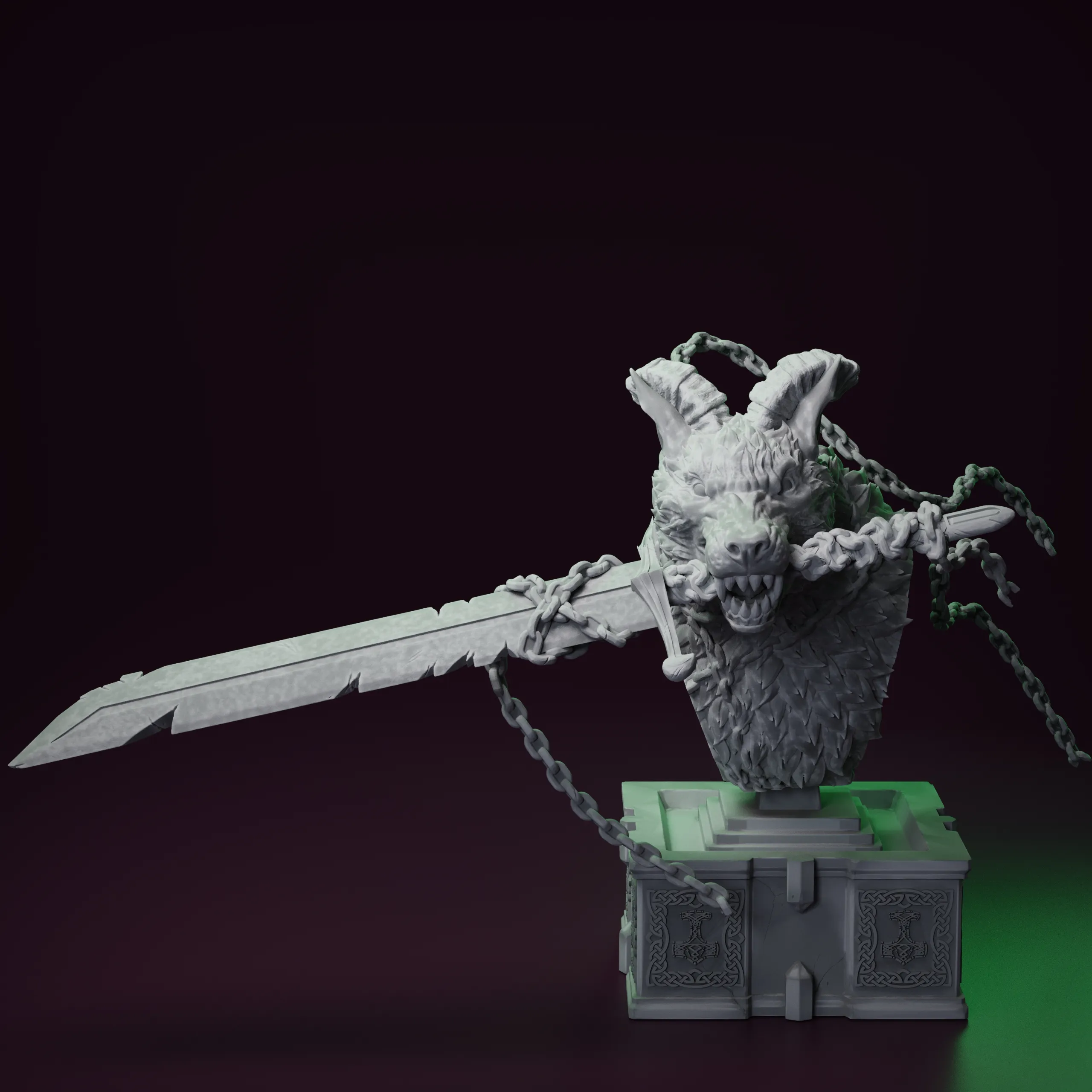 Fenrir - The Wolf God - BUST