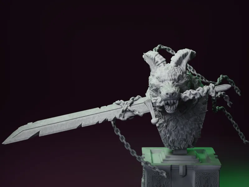 Fenrir - The Wolf God - BUST