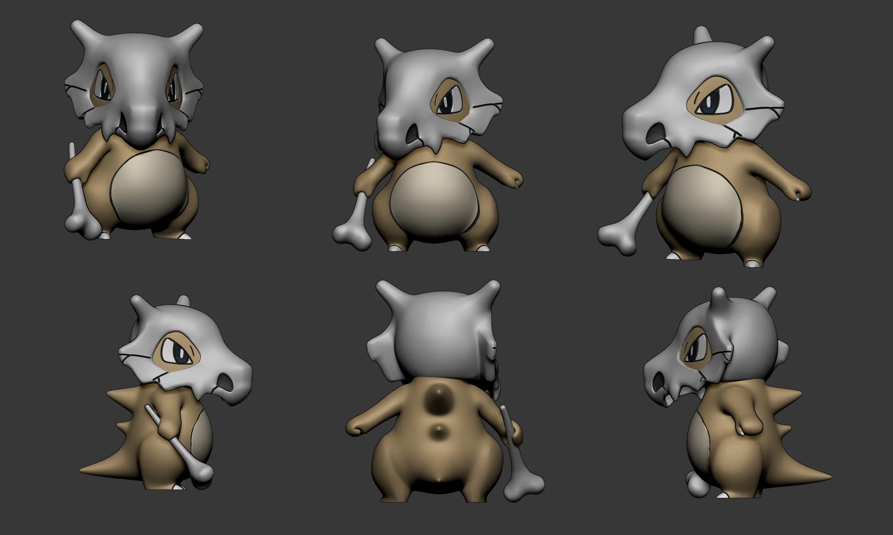 Pokemon - Cubone with 2 poses