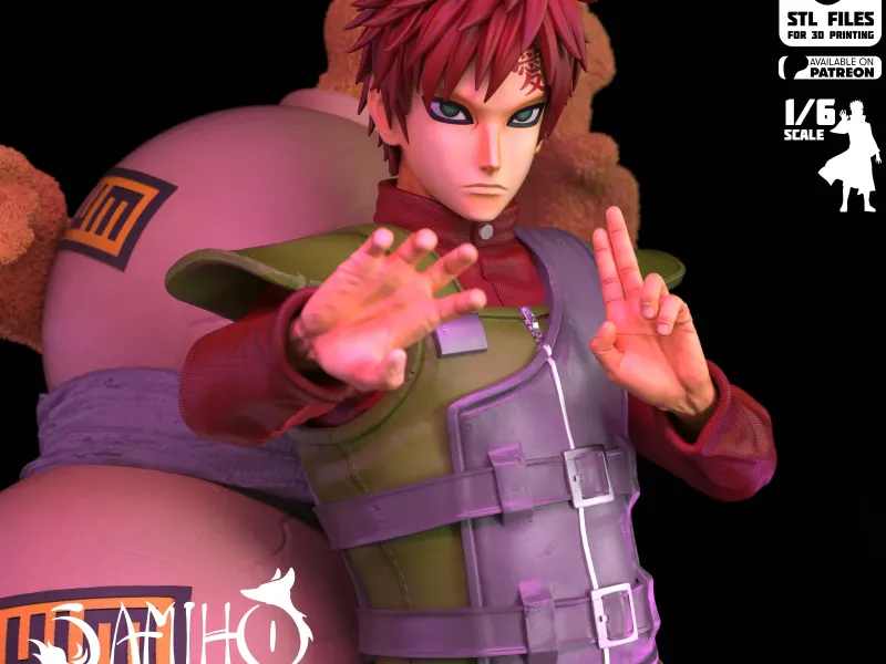 Samiho Studios -Gaara 4th Ninja War: STLs ready for printing