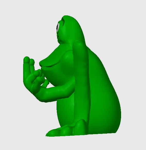 cute middle finger frog