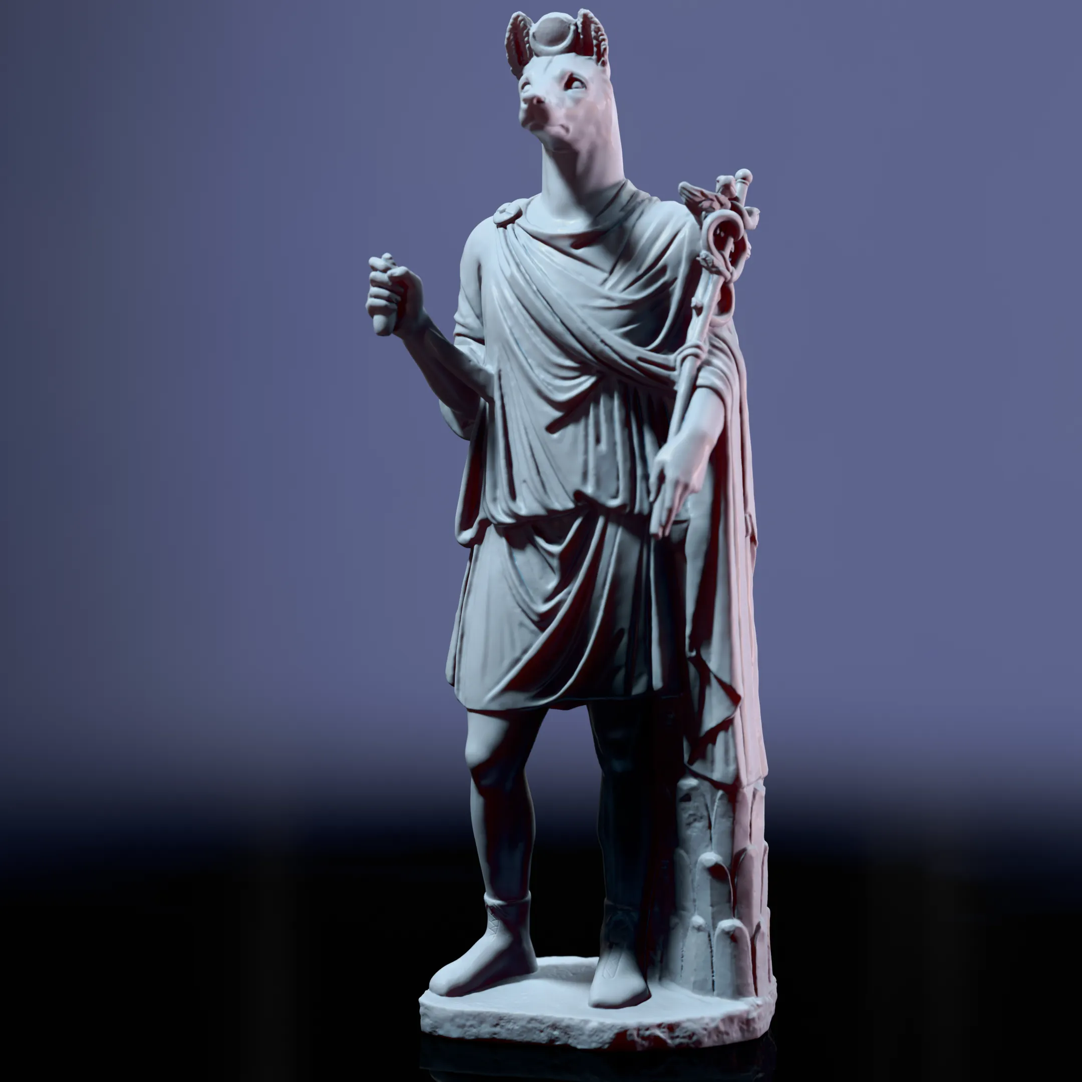 Anubis Statue – Mythological 3D Sculpture