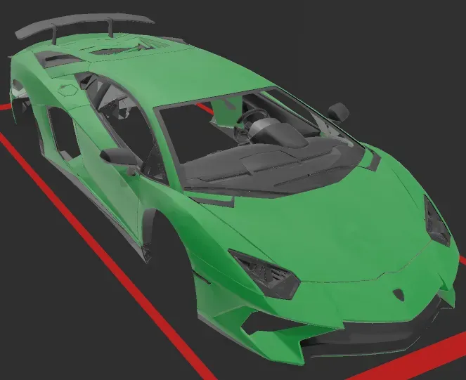 Lamborghini Aventador SV body RC
