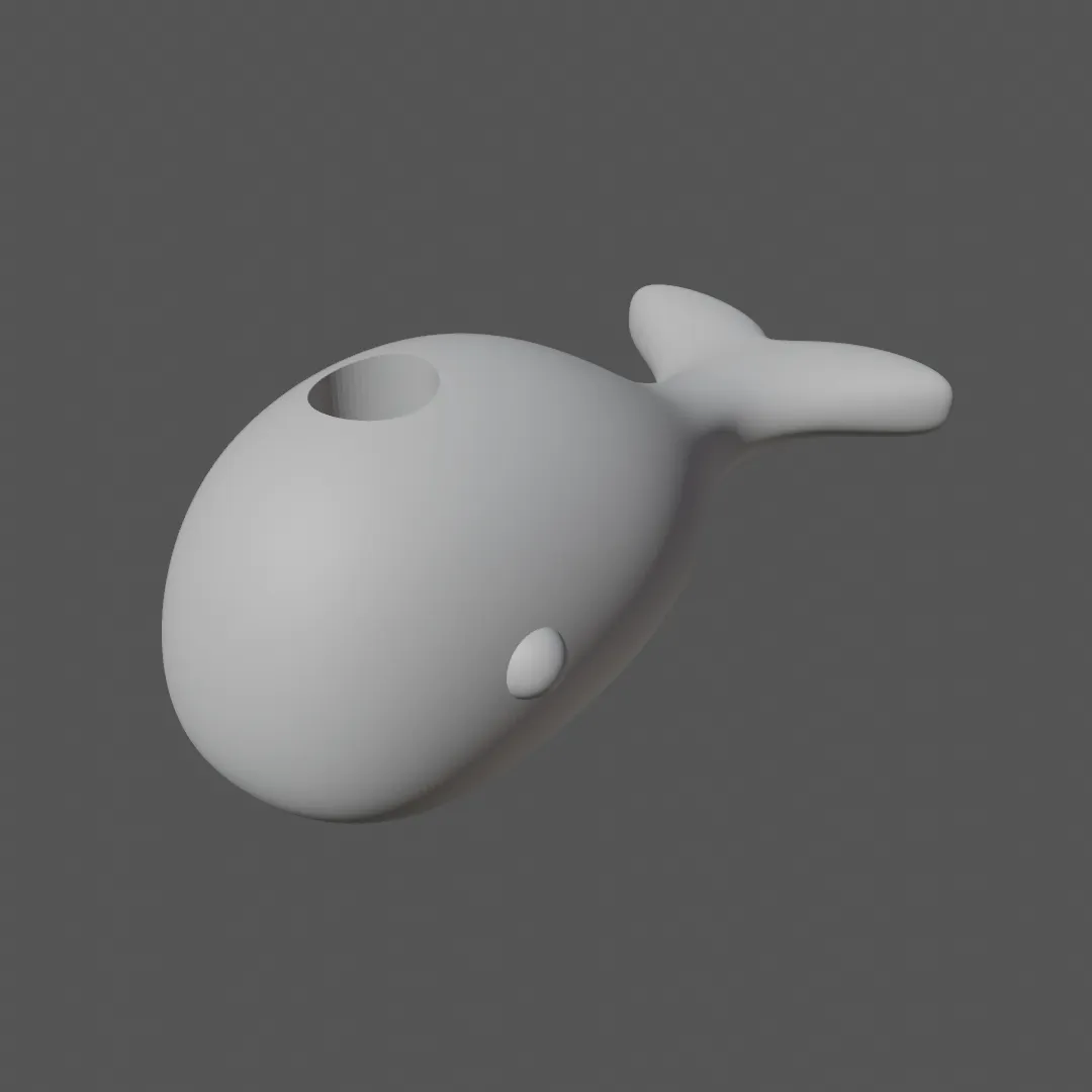 whale pencil holder