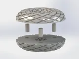 Rodin Coil TORUS .STL 190mm. x 70mm. Diameter | Pins-4
