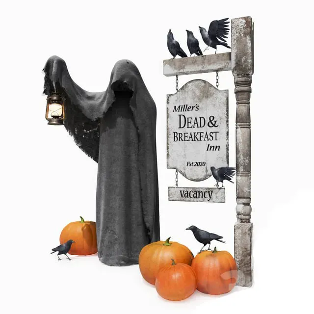 Halloween set for the exterior