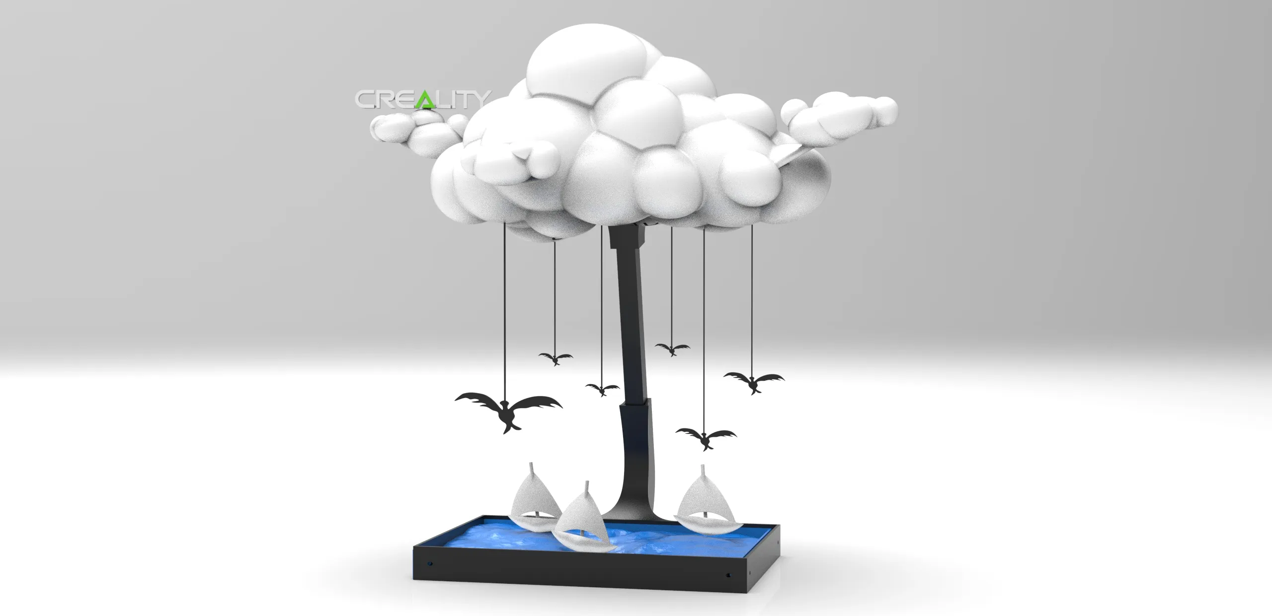 "3D Creality Cloud Table Lamp"