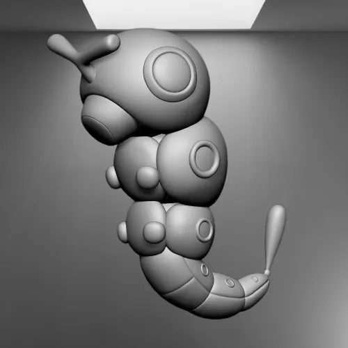 Pokémon Caterpie (#0010) 3D Printing STL File