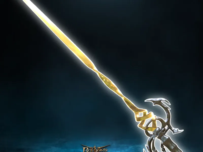 Fantasy Infernal Rapier Cosplay Baldurs Gate 3