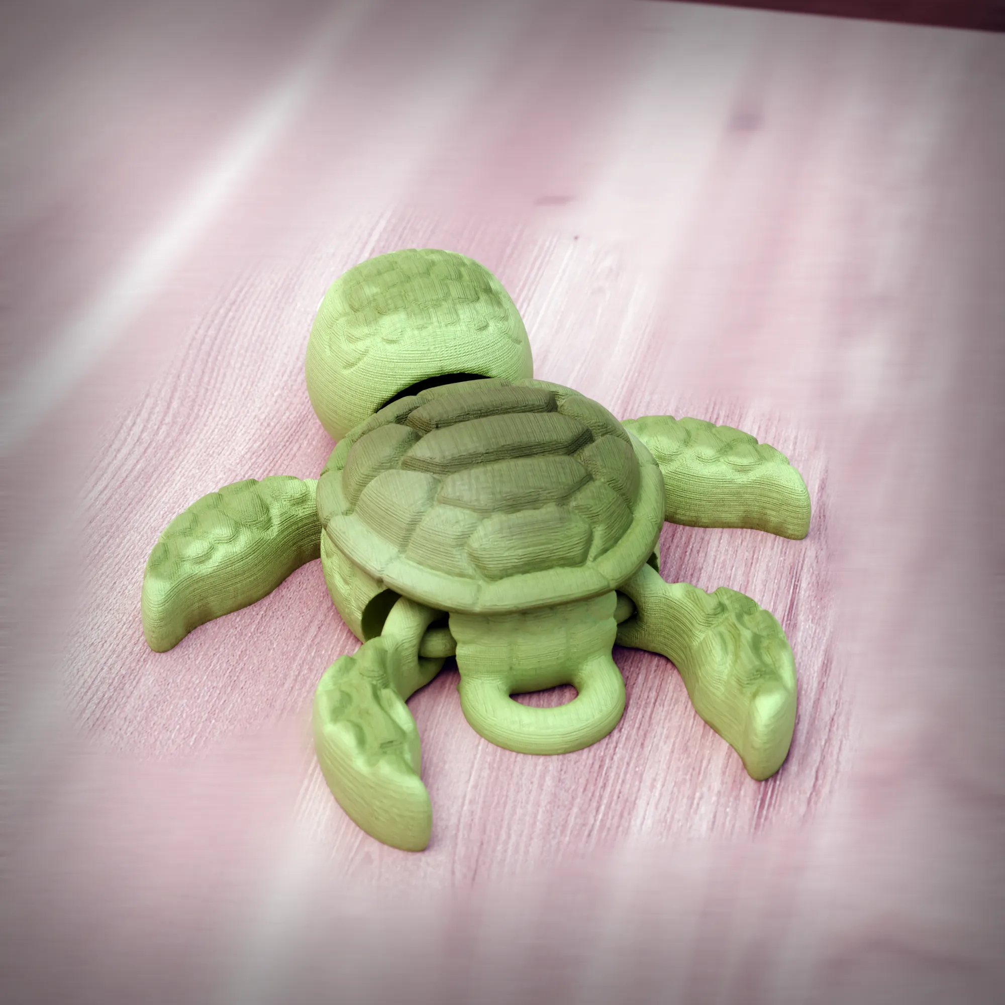 ARTICULATED TURTLE KEYCHAIN