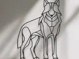 Wolf Line Art - Desktop Line Art-0