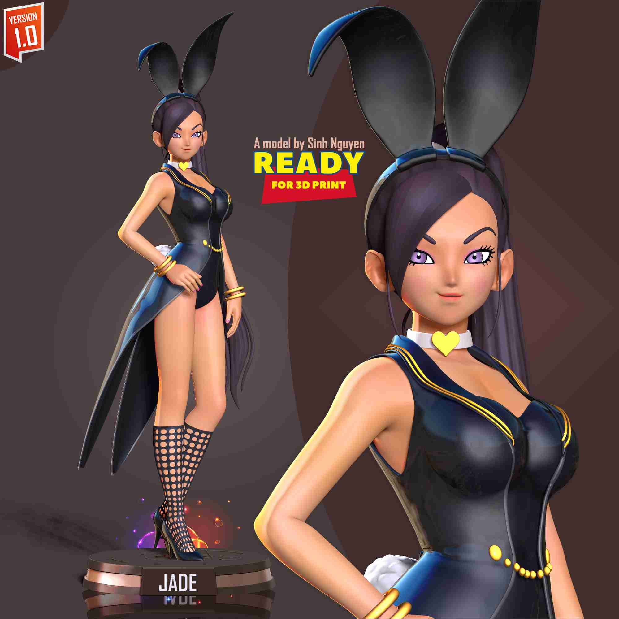 Jade Bunny | 3D models download | Creality Cloud