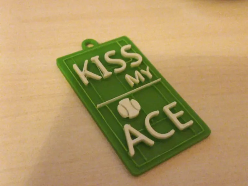 keychain (kiss my ace)