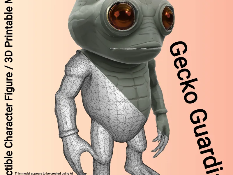 Gecko Guardian - The Wide-Eyed Reptilian Character