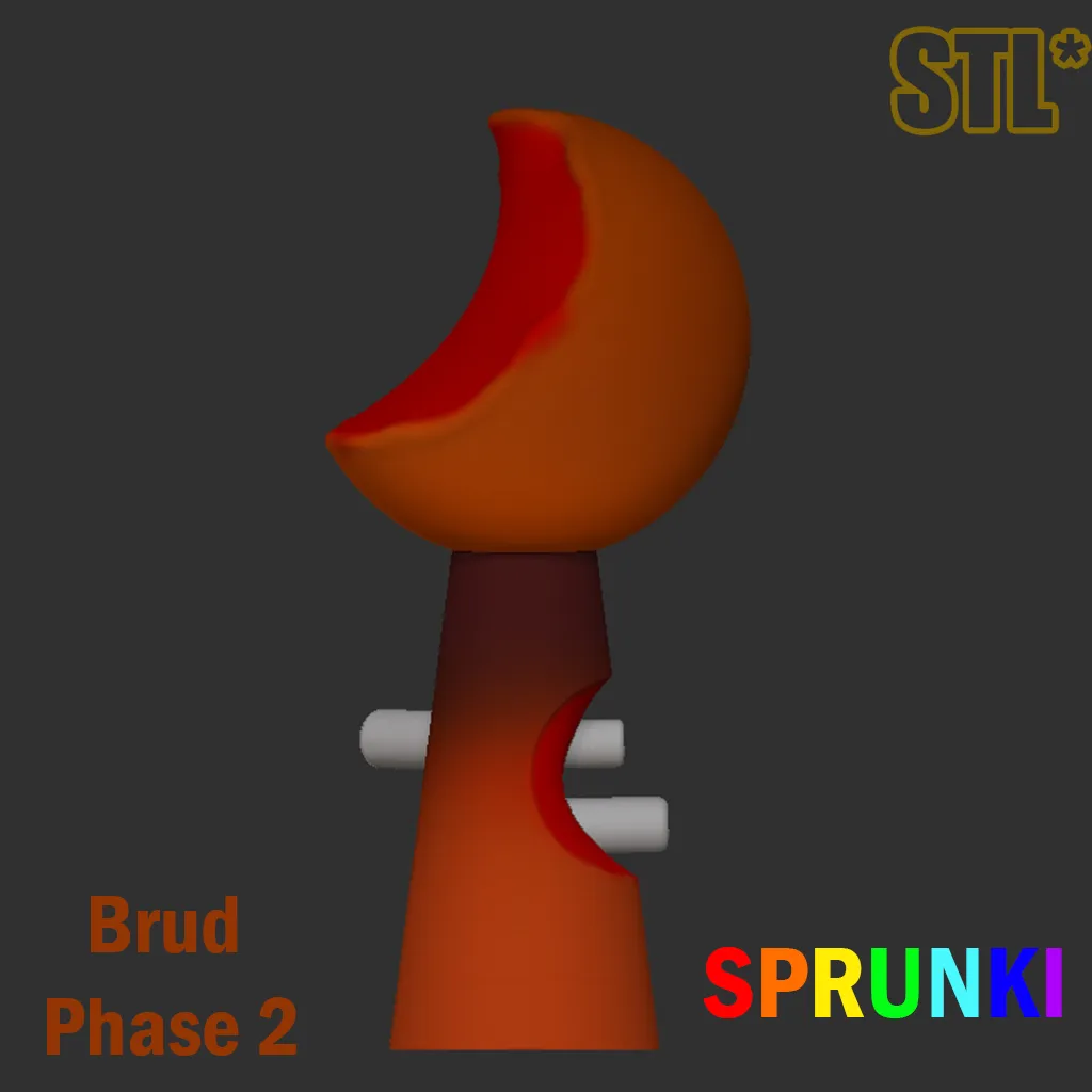 STL Sprunki Incredibox Brud Phase Sprunki STL 3D Character F